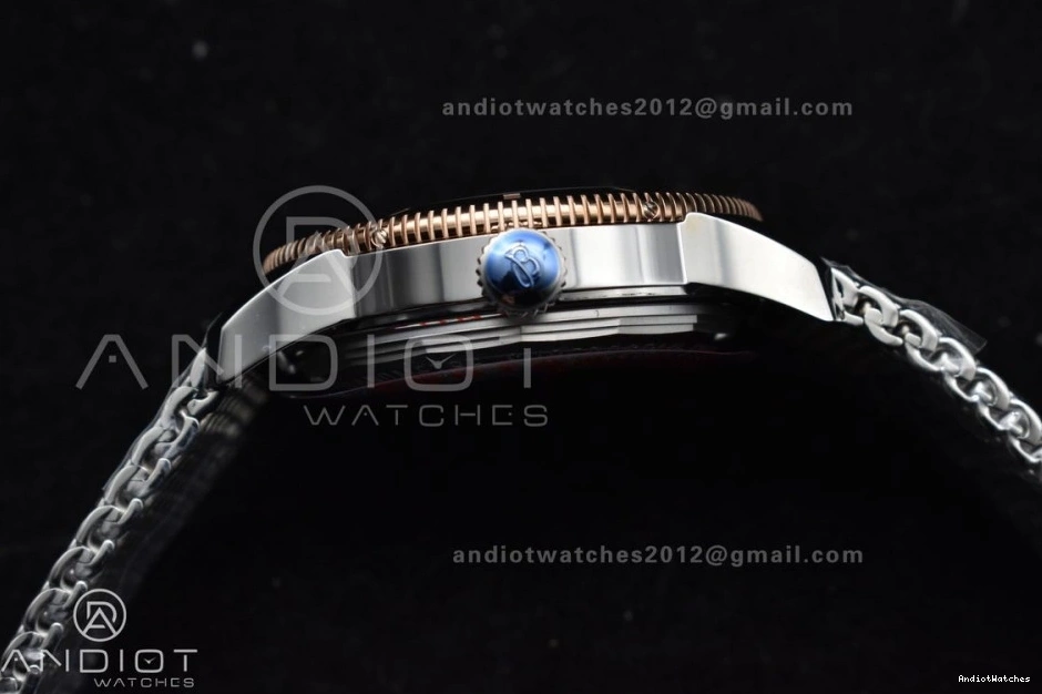 1173 Bezel on Heritage Durable Bracelet BLSF Black 42mm RG and Black A II Bezel SS Dial SuperOcean Ceramic Rubber 0926